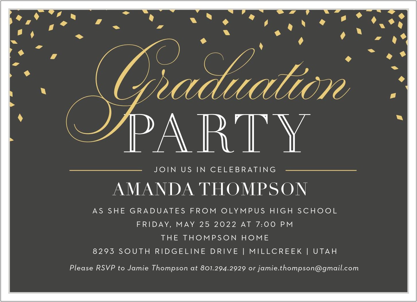 Graduation Party Invitation Template In Word