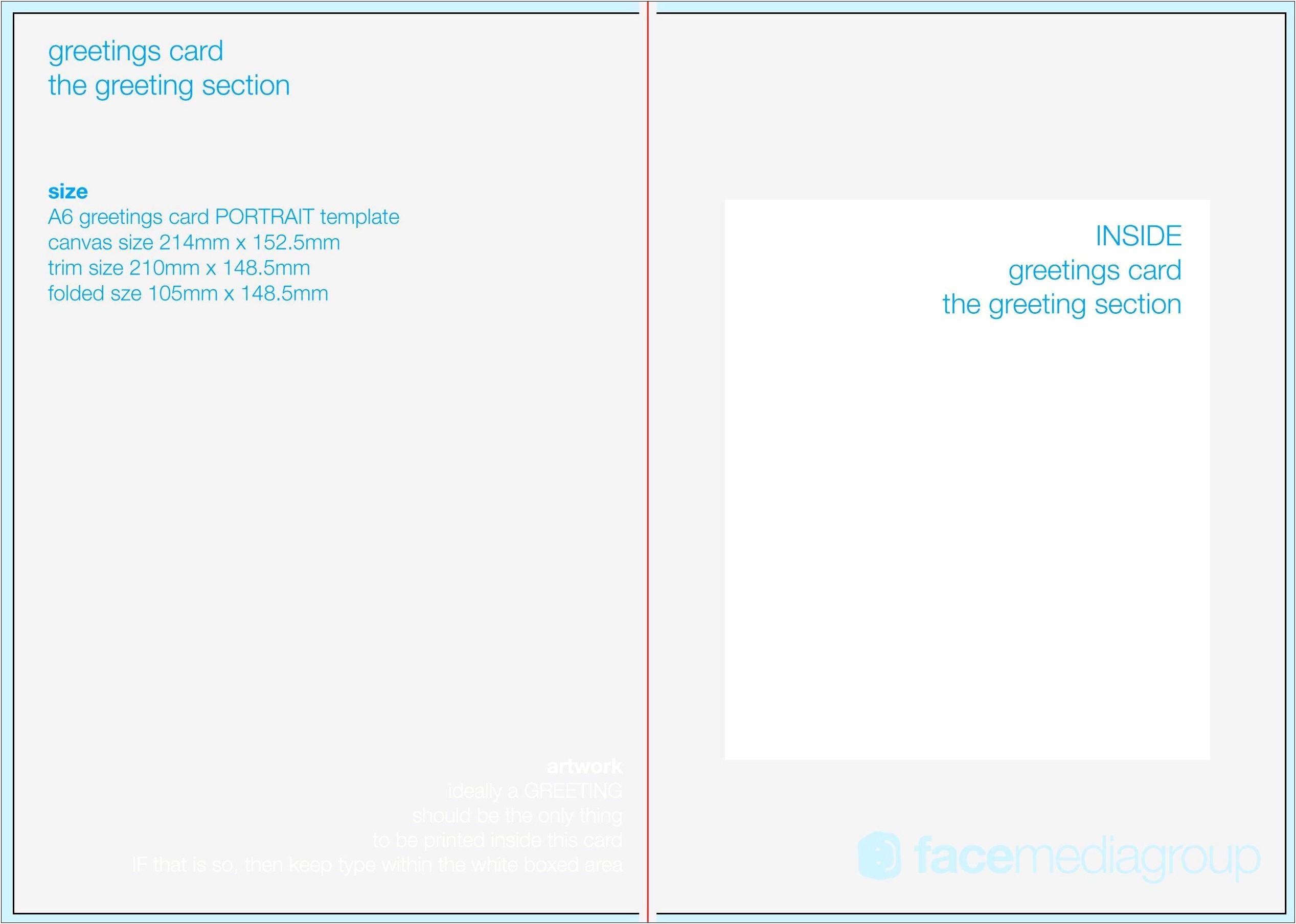 Greeting Card Template For Word 2003