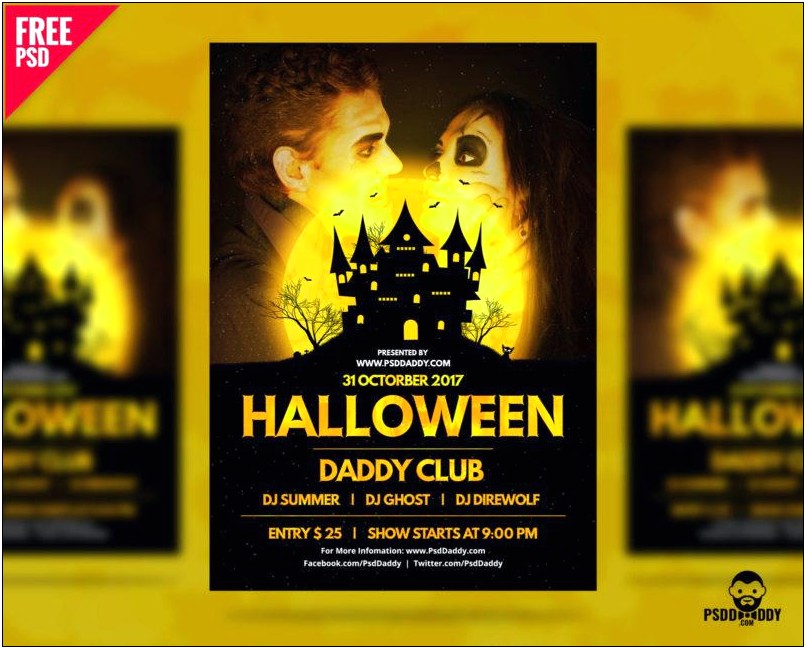 Halloween Bash Flyer Template Free Download