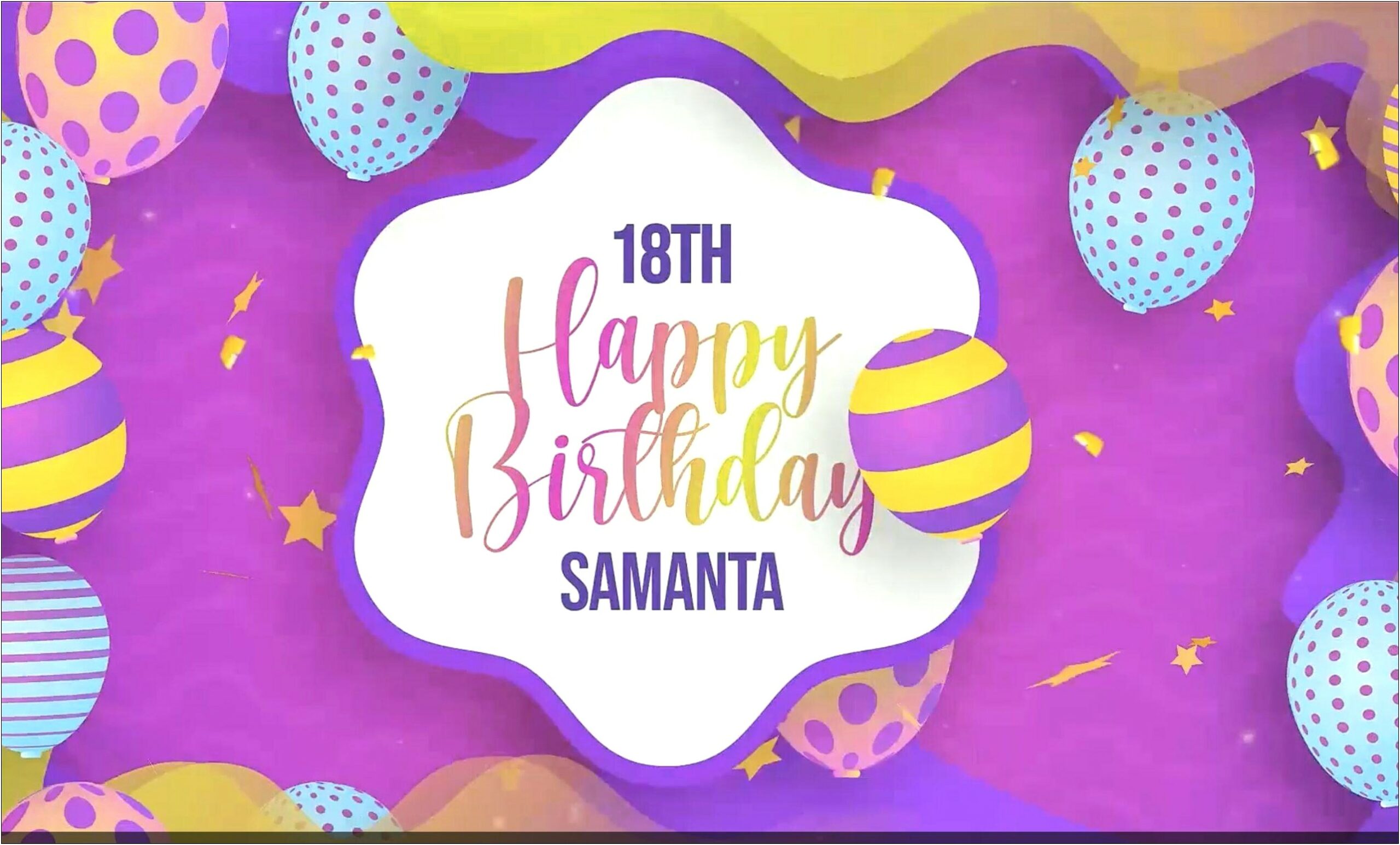 Happy Birthday After Effects Template Download