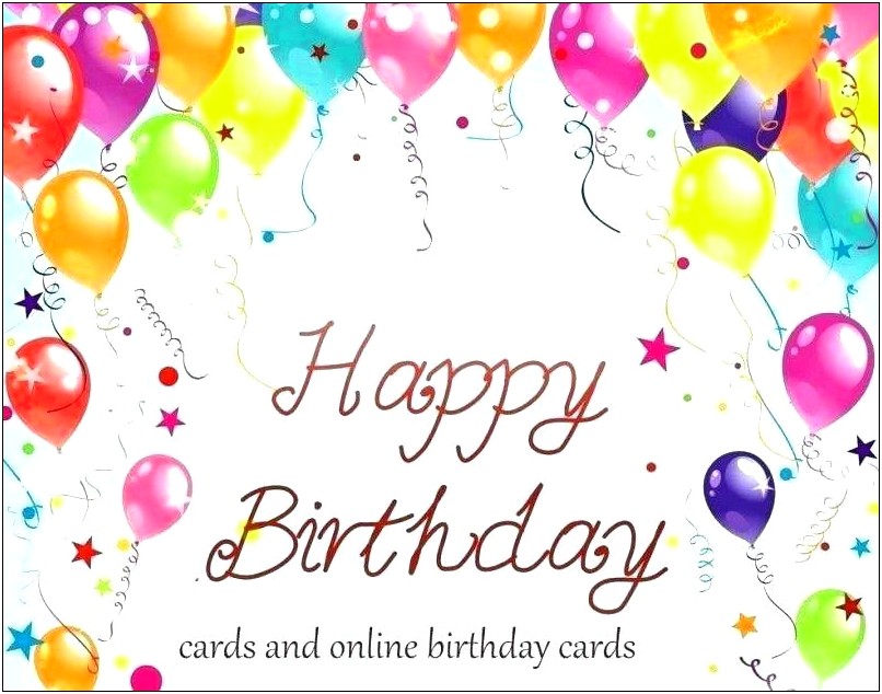 Happy Birthday Card Template For Word