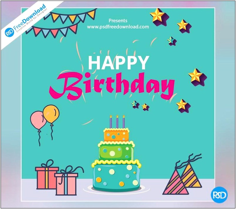 Happy Birthday Cards Template Free Download