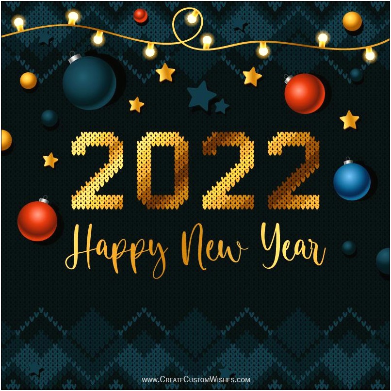 Happy New Year Message Template Download