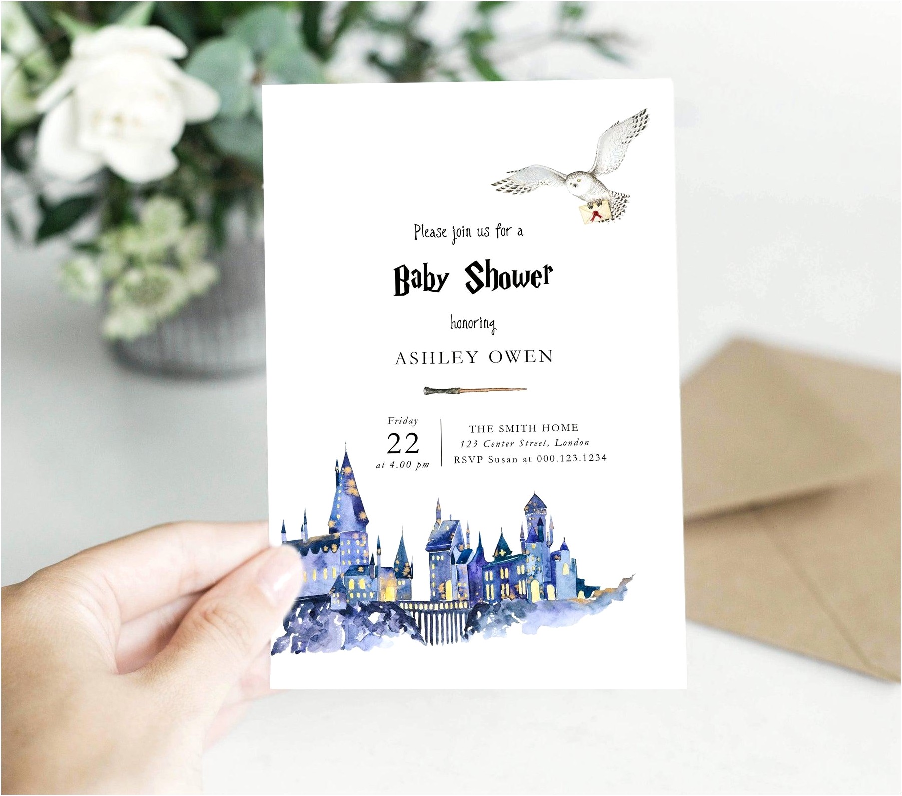 Harry Potter Themed Wedding Shower Invites