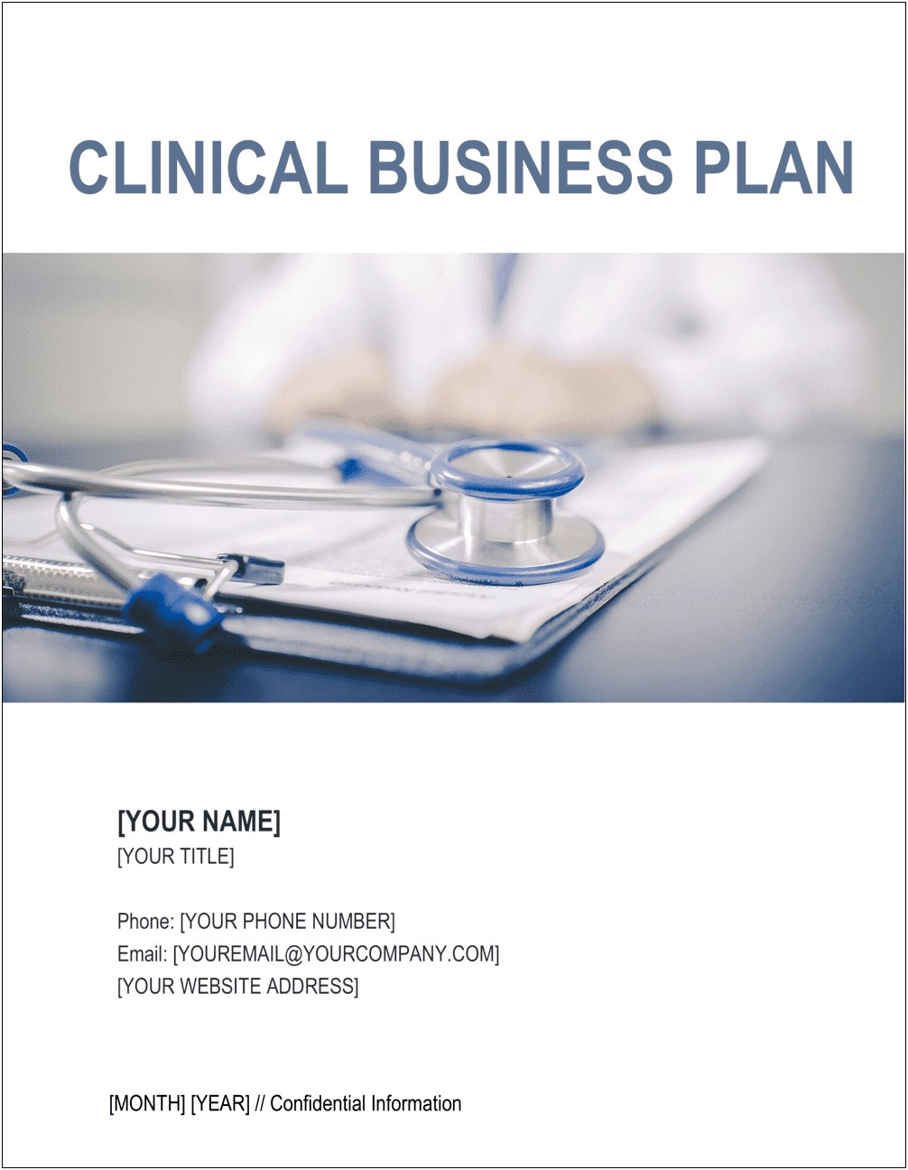 Health Care Business Plan Template Word