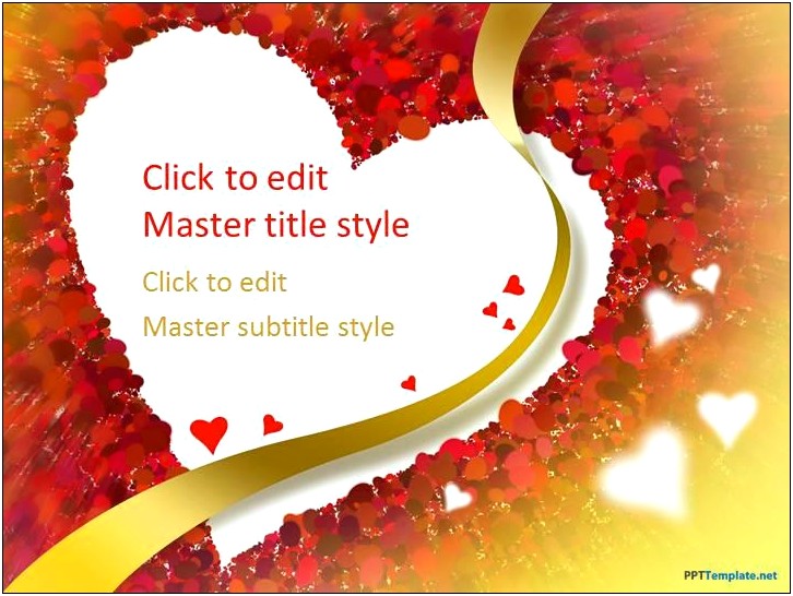 Heart Themed Powerpoint Template Free Download