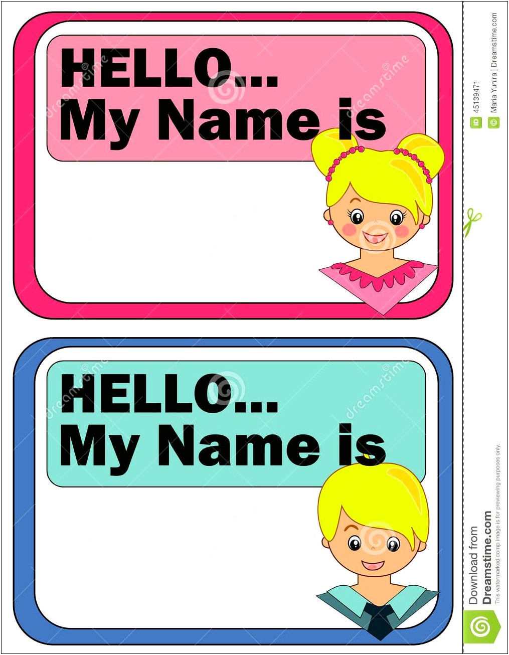 Hello My Name Is Label Template Word