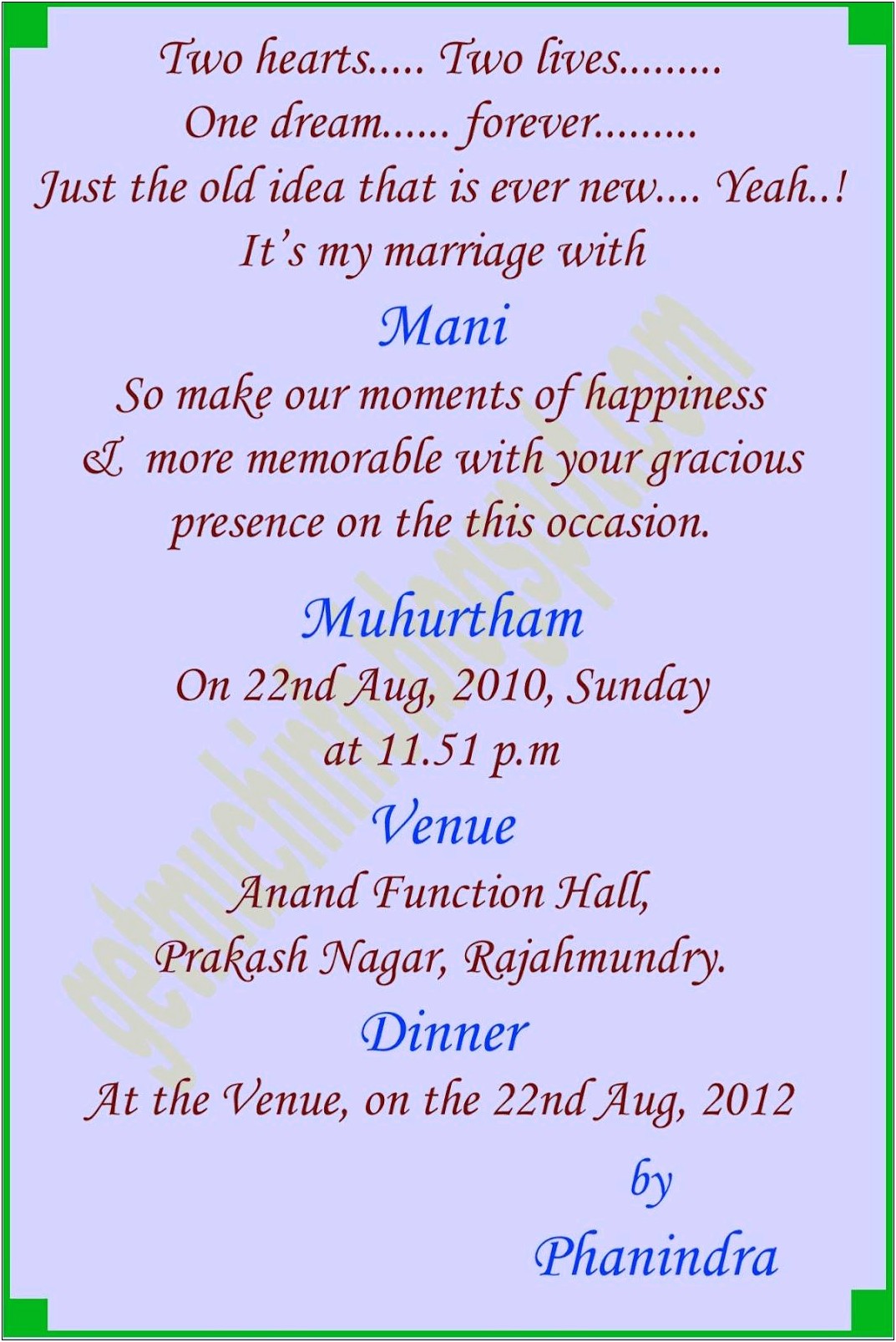 Hindu Wedding Invitation Wordings In Hindi Language