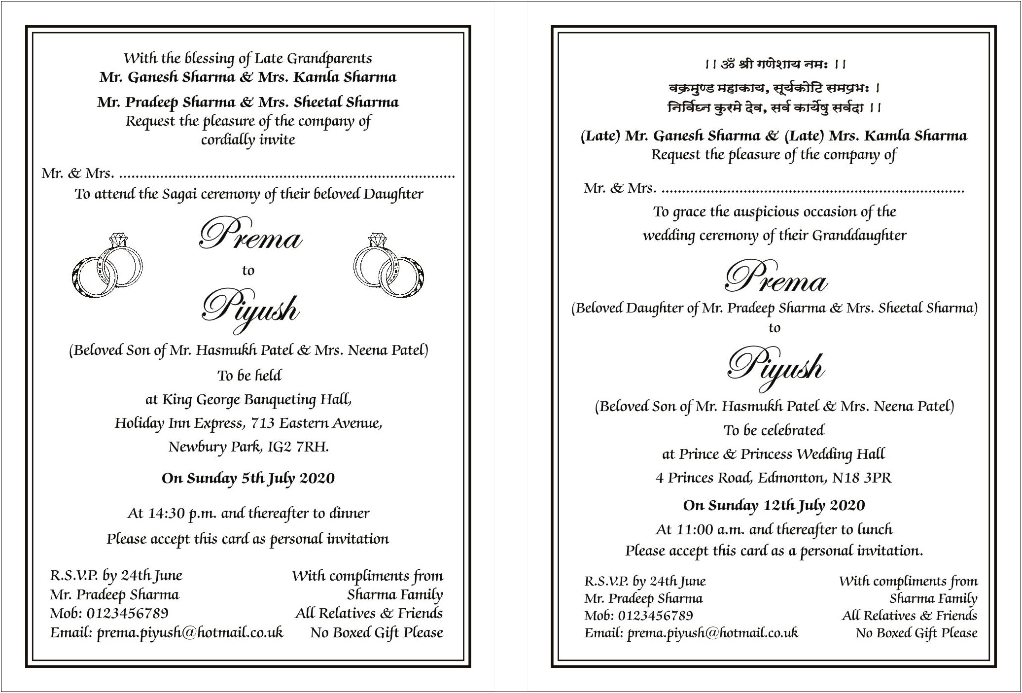 Hindu Wedding Wordings To Invite Friends