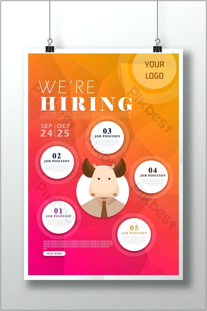 Hiring Poster Template Psd Free Download