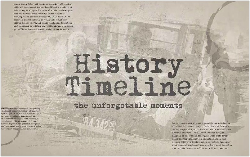History Timeline Premiere Pro Template Download
