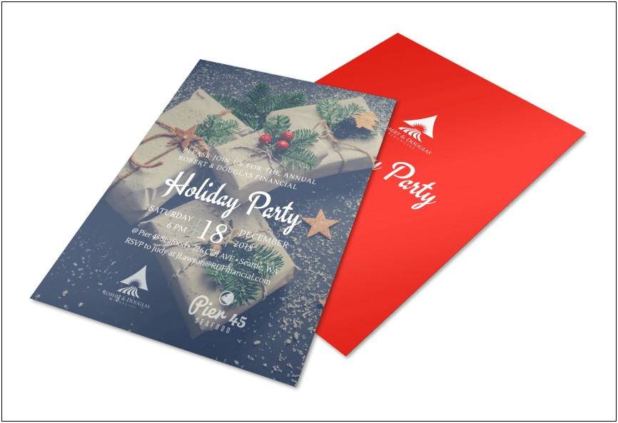 Holiday Party Flyer Templates Free Download
