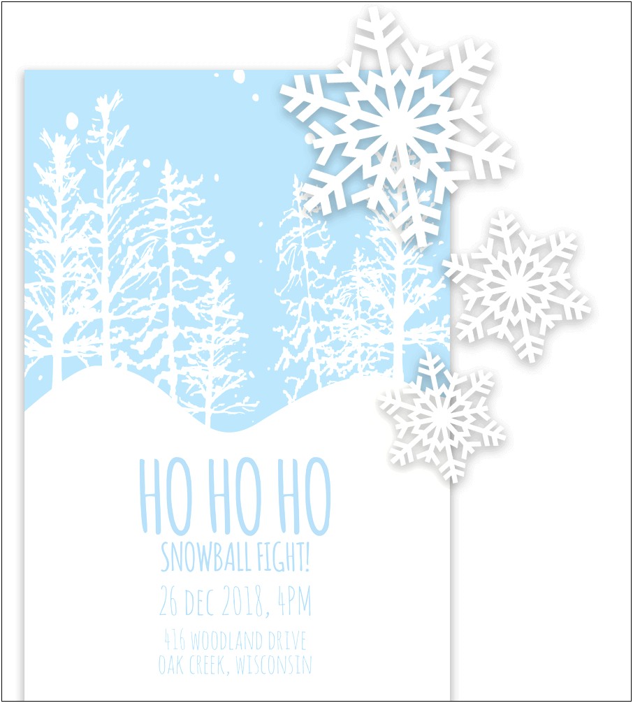 Holiday Party Invitation Template Microsoft Word