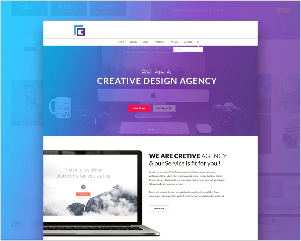 Home Page Web Templates Free Download