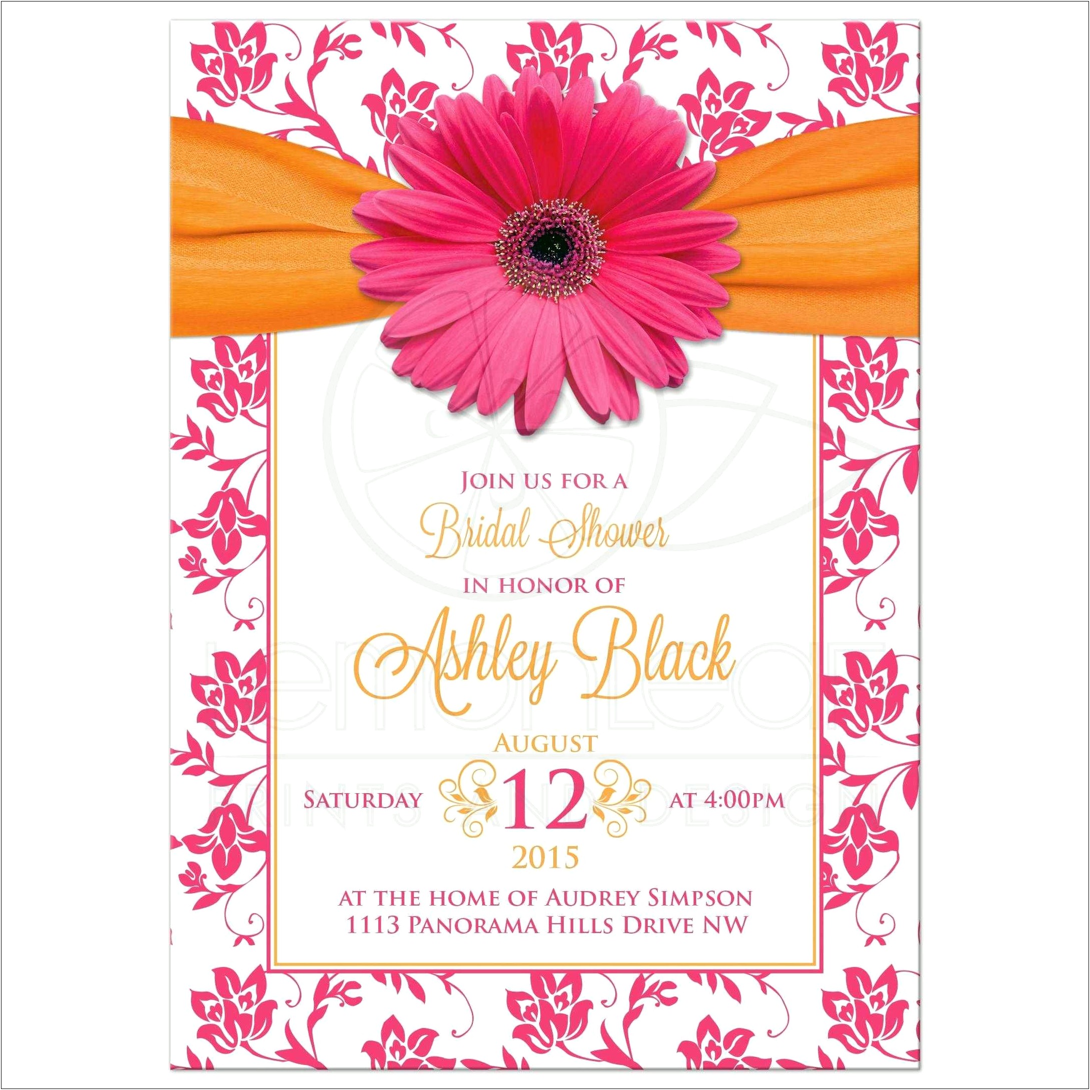 Hot Pink And Black Damask Wedding Invitations