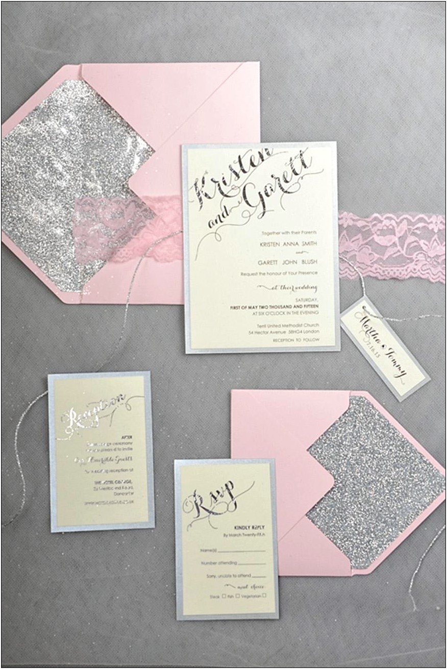 Hot Pink And Turquoise Wedding Invitations
