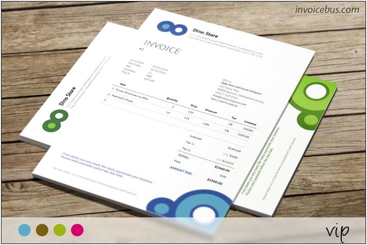 Html Invoice Template Lope Free Download