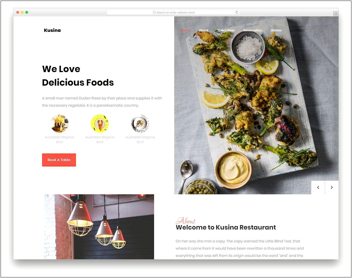 Html Templates For Restaurant Free Download