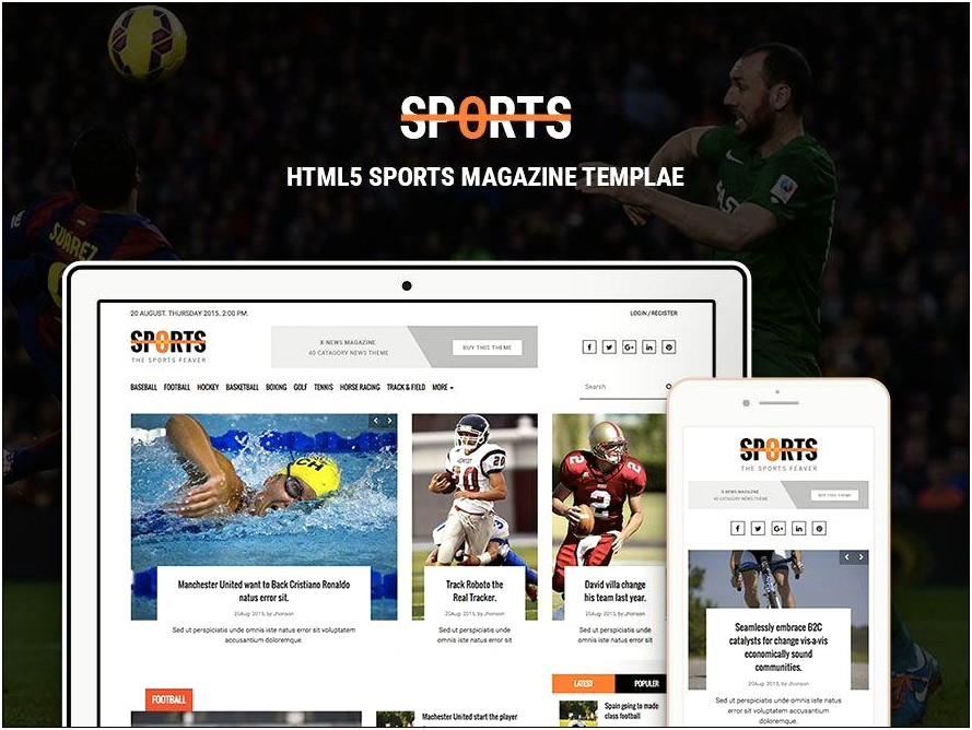 Html Templates Free Download For Sports