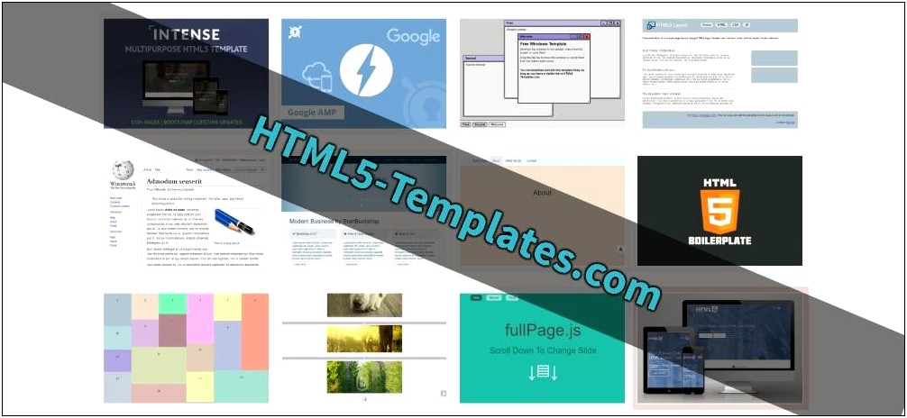 Html Templates Without Javascript Free Download