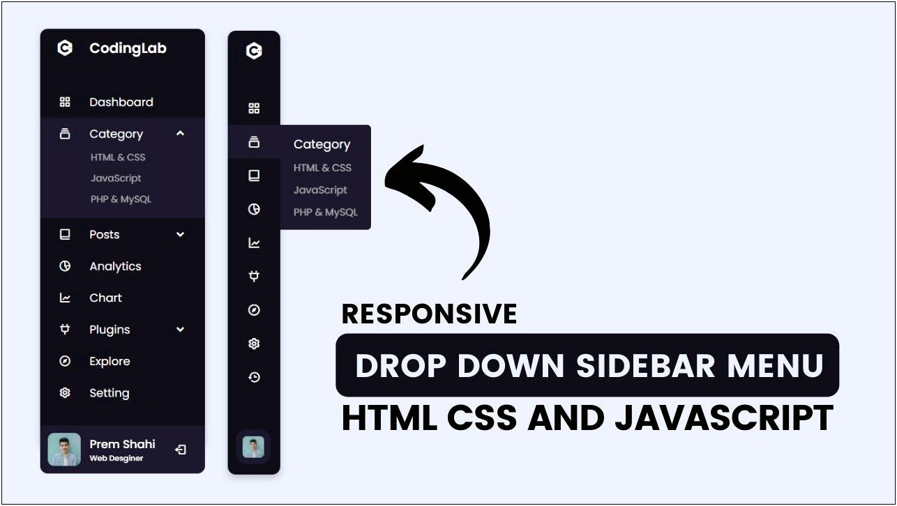 Html5 And Css3 Dropdown List Menu Template Download