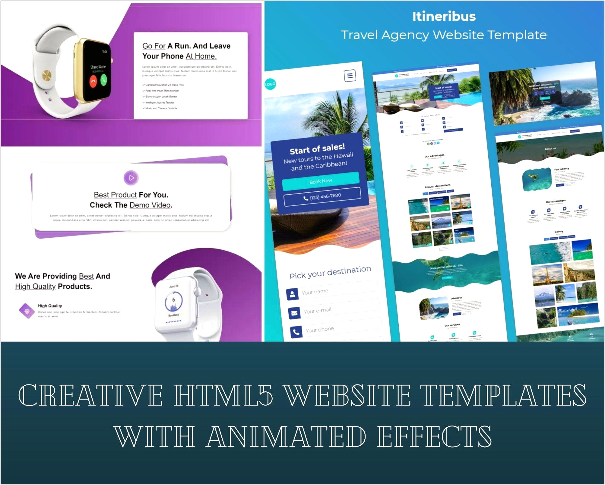 Html5 Animated Web Templates Free Download