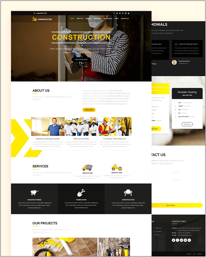 Html5 Construction Company Template Free Download