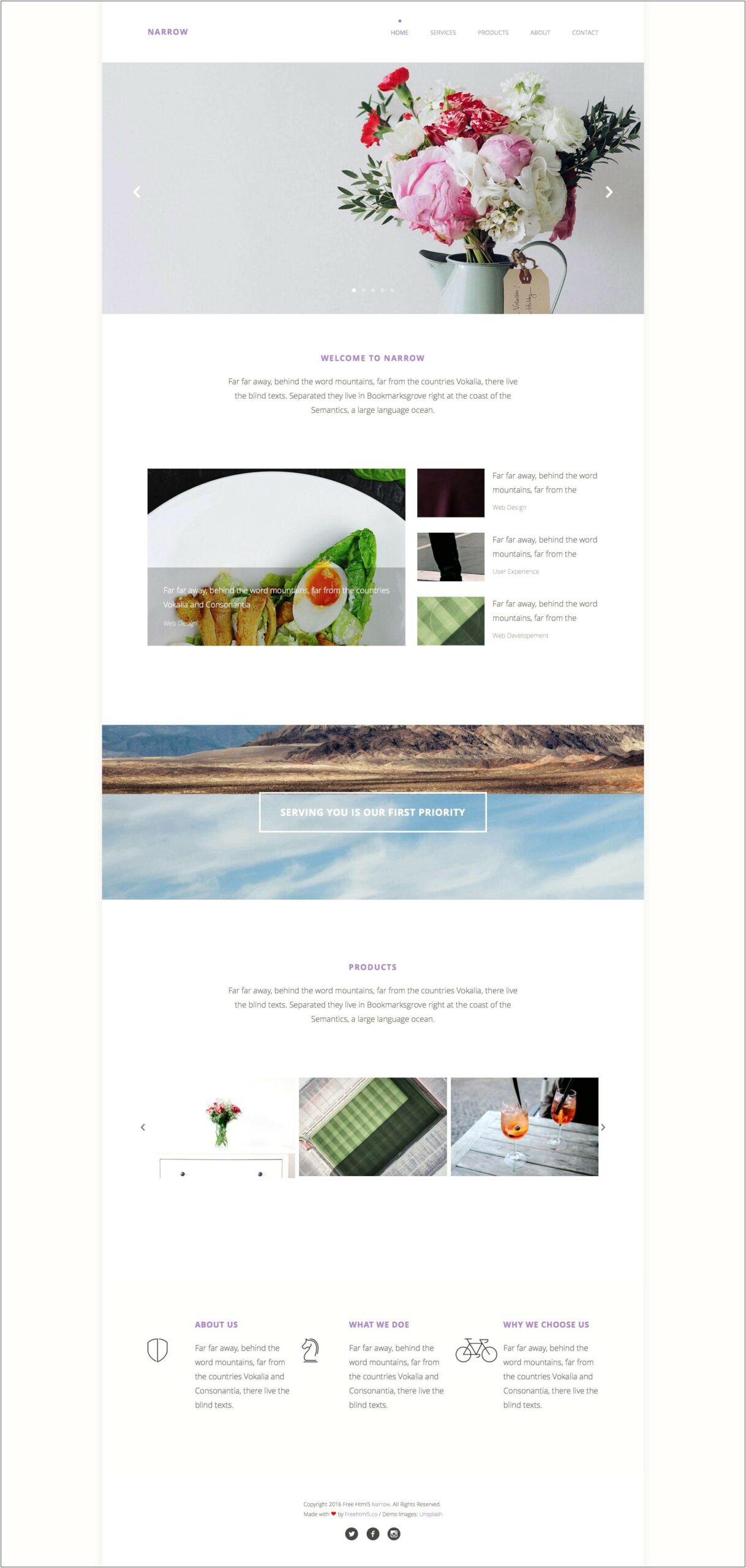 Html5 Responsive Parallax Template Free Download