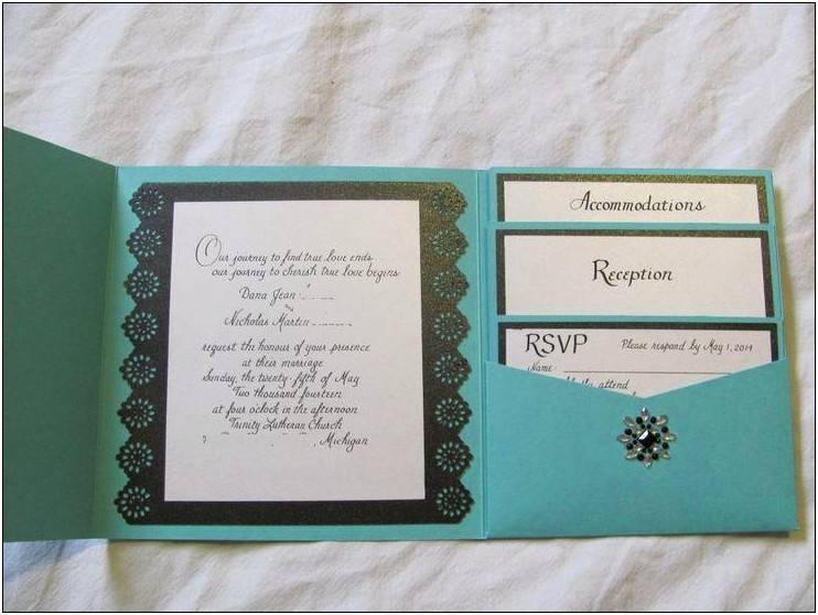 Image Of A Tiffany Wedding Invitations