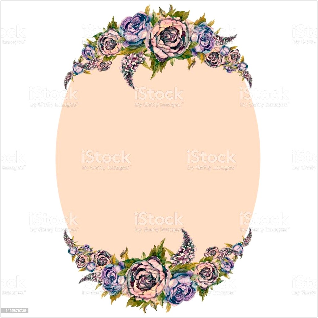 Images Of Oval Frame For Wedding Invitation
