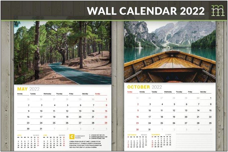 Indesign Calendar Template 2018 Free Download