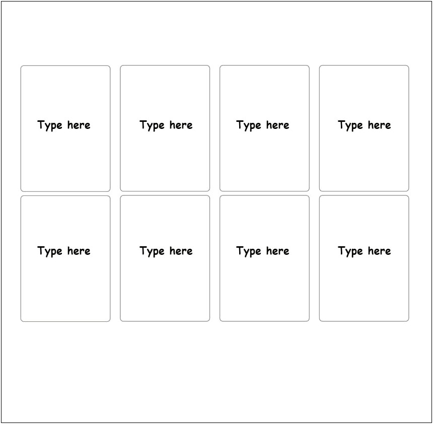 Index Card Template For Microsoft Word