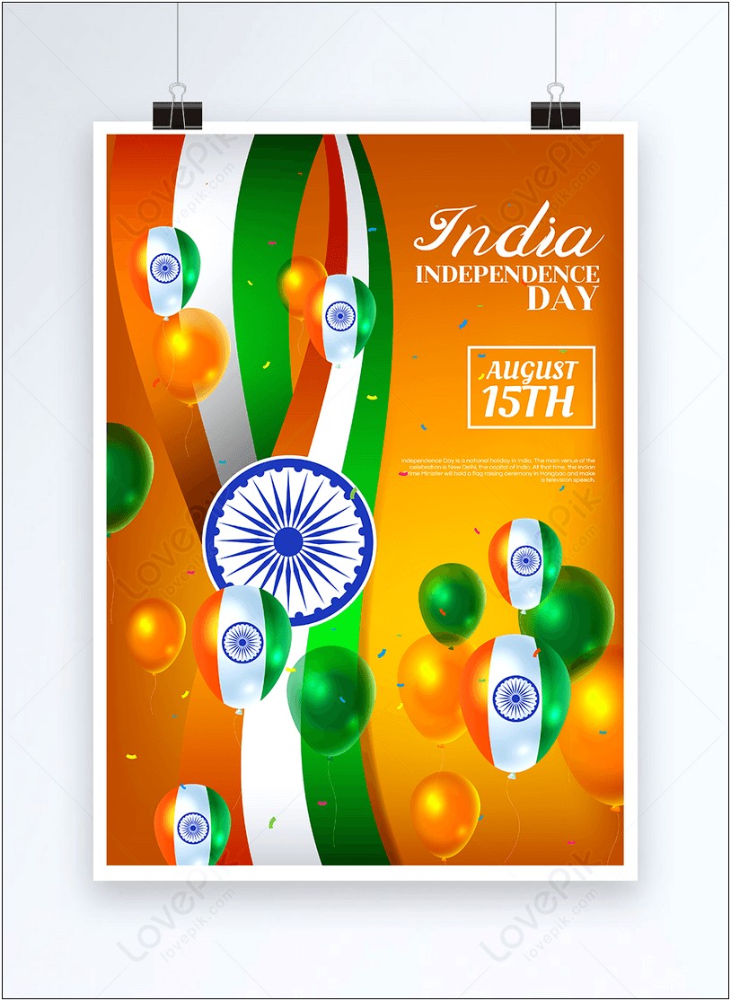 Indian Independence Day Template Free Download