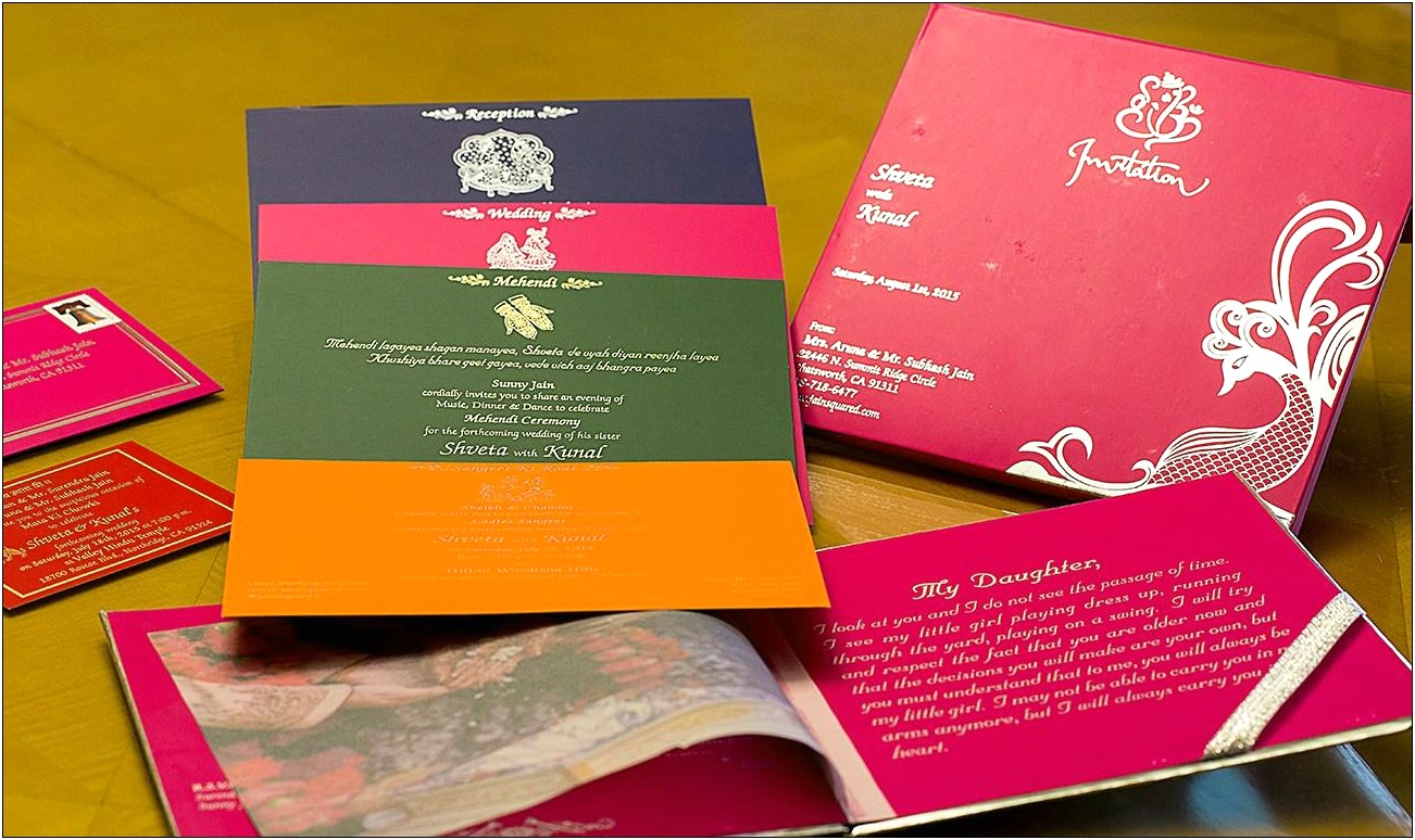 Indian Sikh Wedding Card Invites Usa
