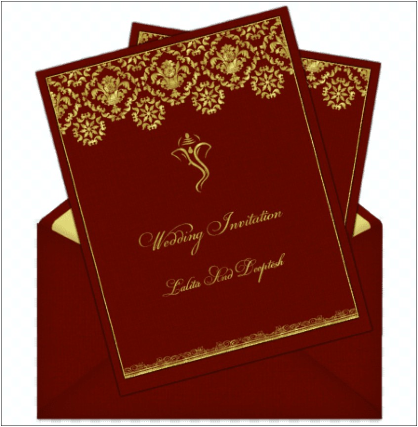 Indian Wedding Invitation Card Design Free