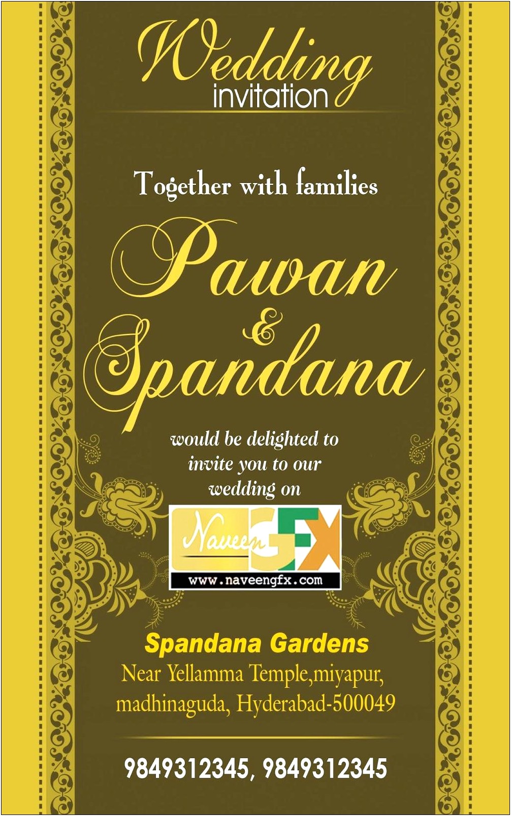 Indian Wedding Invitation Card Online Free Download