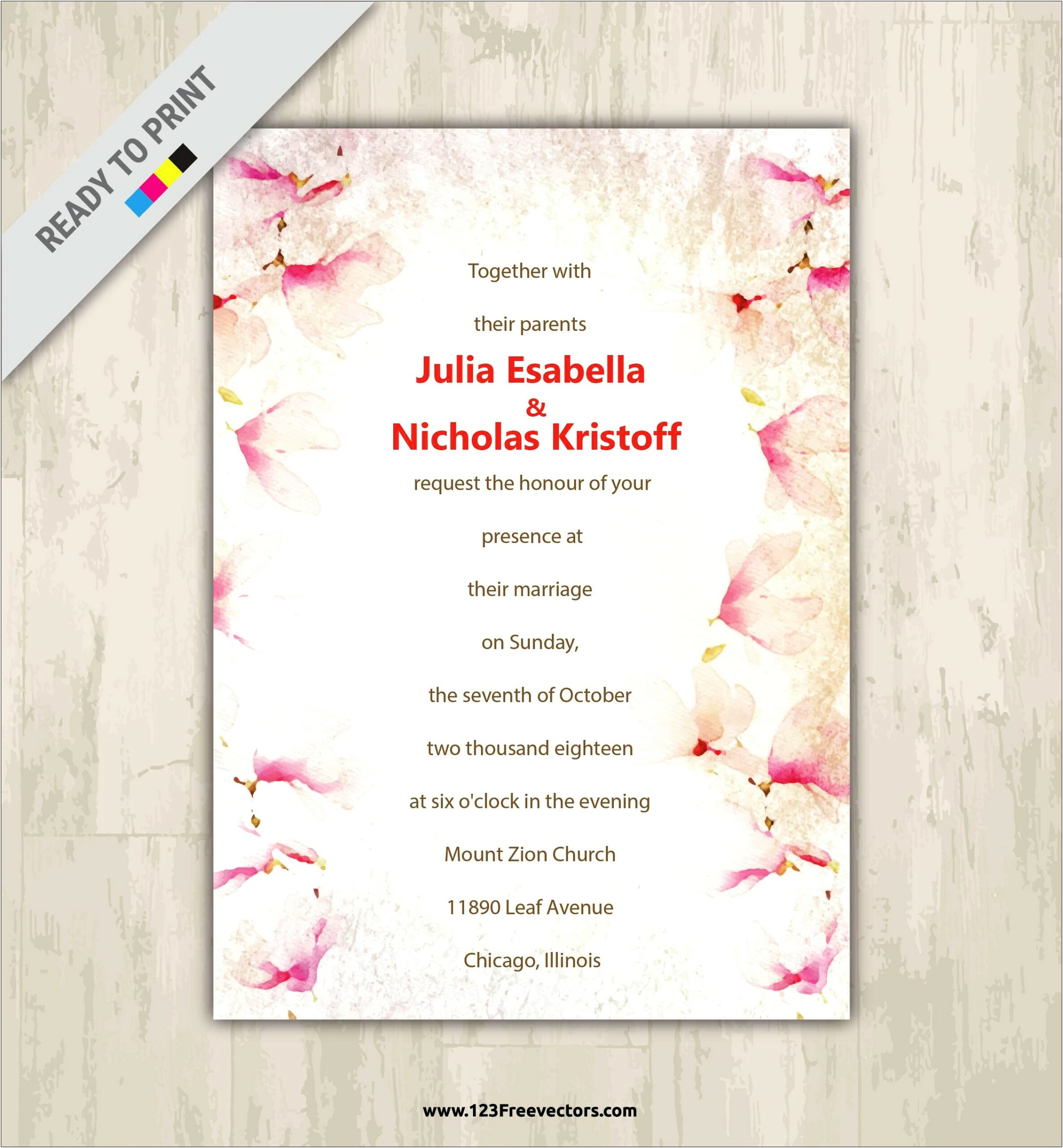 Indian Wedding Invitation Card Psd File Free Download
