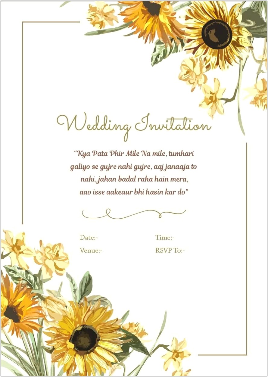 Indian Wedding Invitation Message For Colleagues
