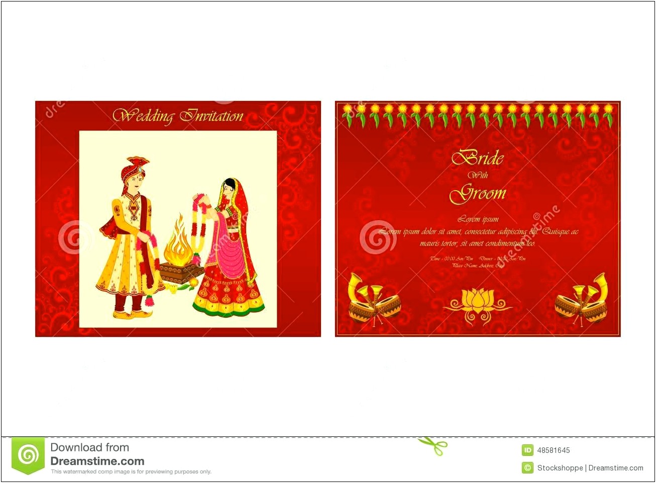 Indian Wedding Invitation Samples Free Download