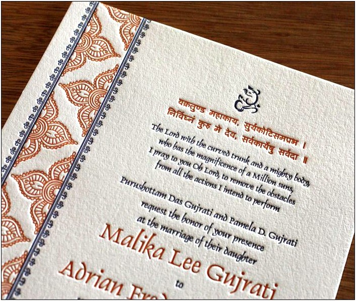 Indian Wedding Invitation Via Email Sample