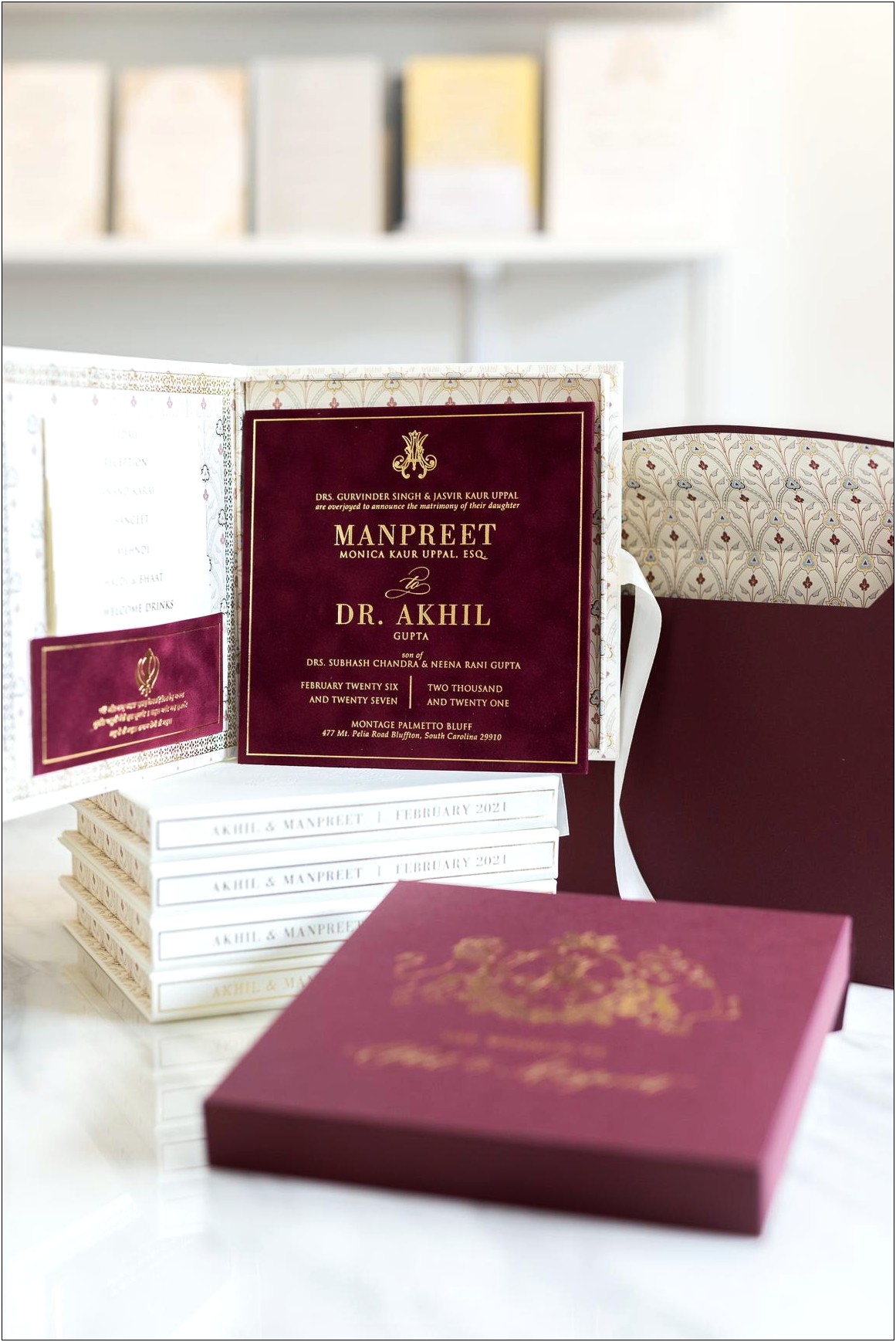 Indian Wedding Invitations In A Box