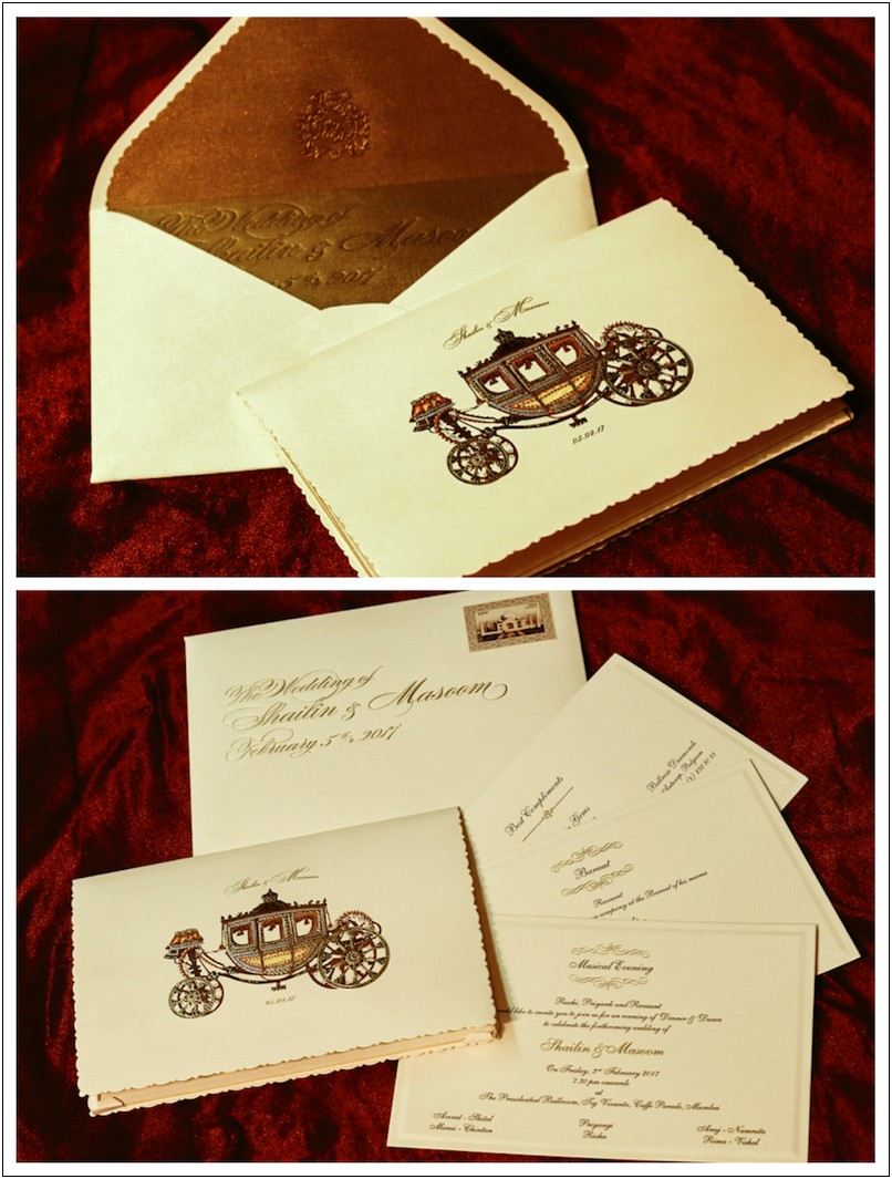 Indian Wedding Invitations Red And Gold