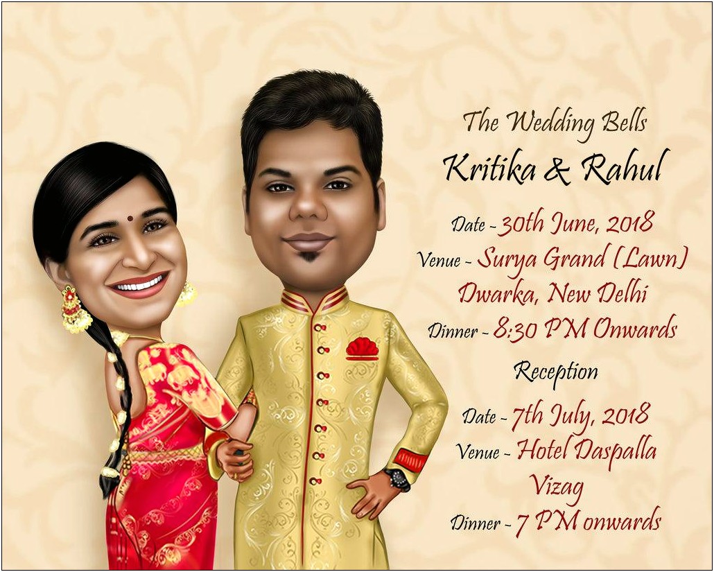 Indian Wedding Reception Invitation Wording Samples Groom