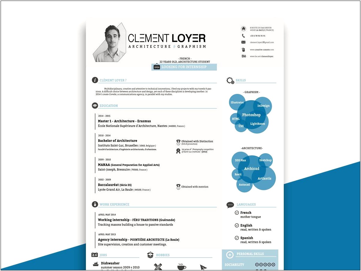 Infographic Cv Template Free Download Word