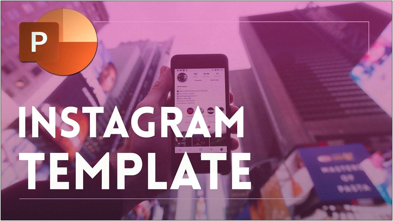 Instagram Template Download Power Point Slides