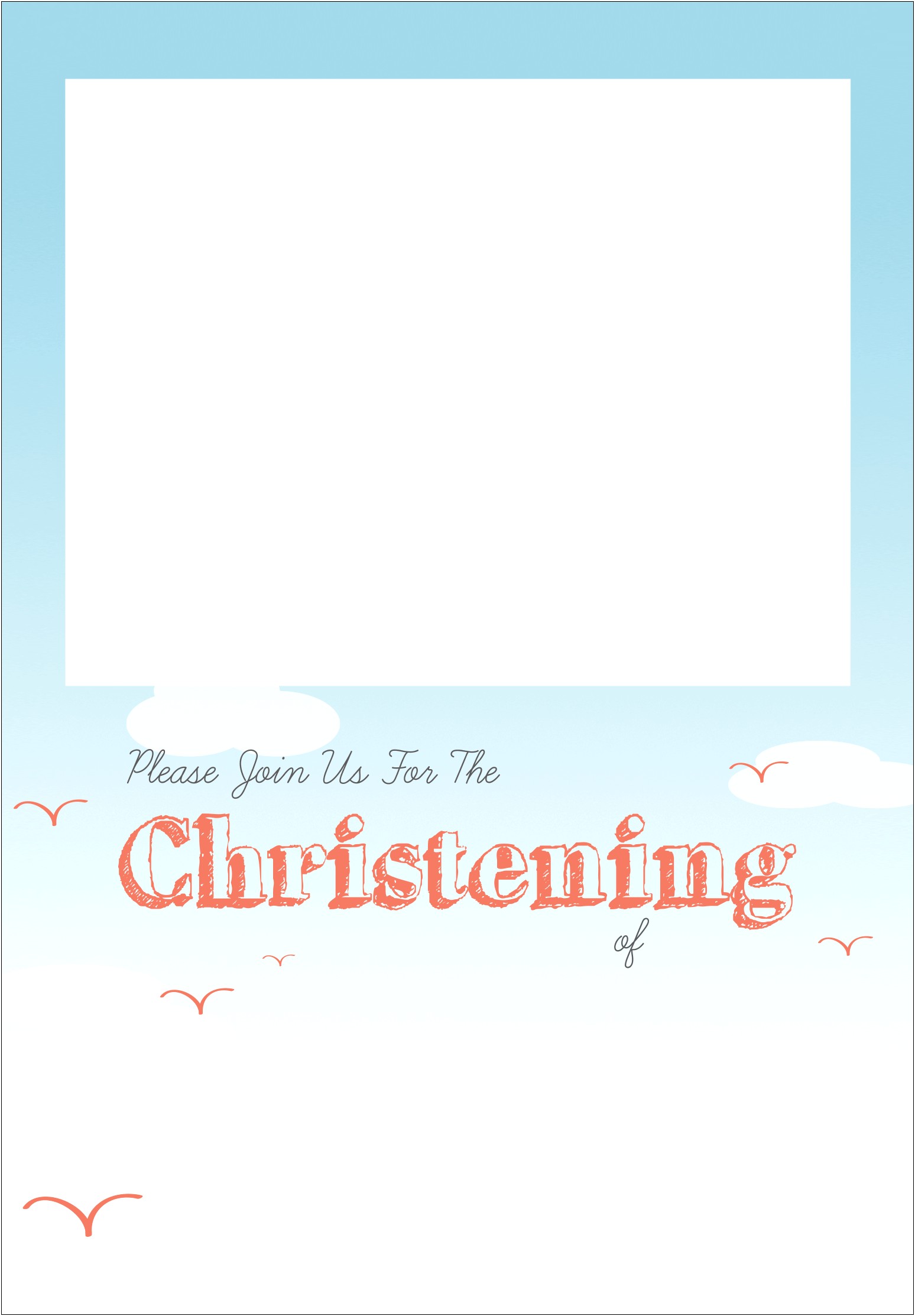 Invitation Card Baptism Template Free Download