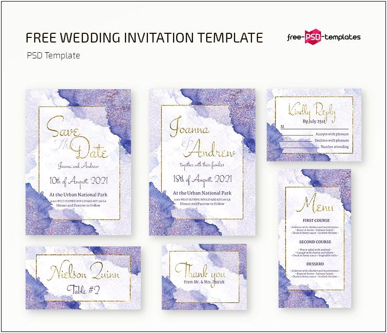 Invitation Card Psd Templates Free Download