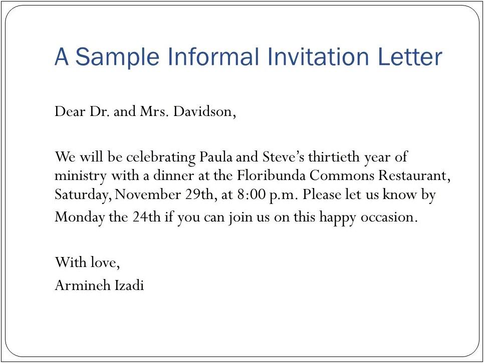 Invitation Letter For 25th Wedding Anniversary