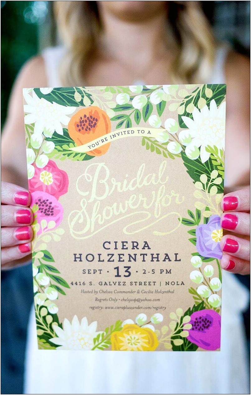 Invitation To Bridal Shower But Not Wedding