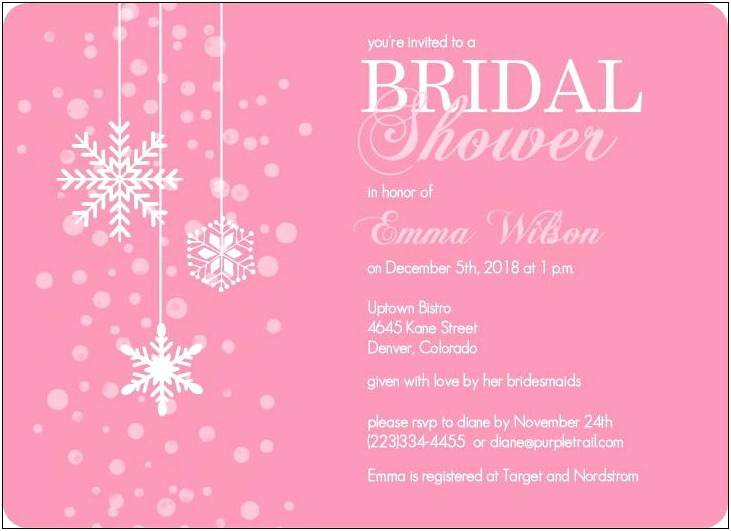 Invited To The Bridal Shower Not Wedding